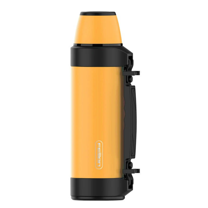 FEIJIAN Large Capacity Thermos, Travel Portable Thermos bottle , Thermal mug, Water bottle, Stainless Steel ,1200/1500ML