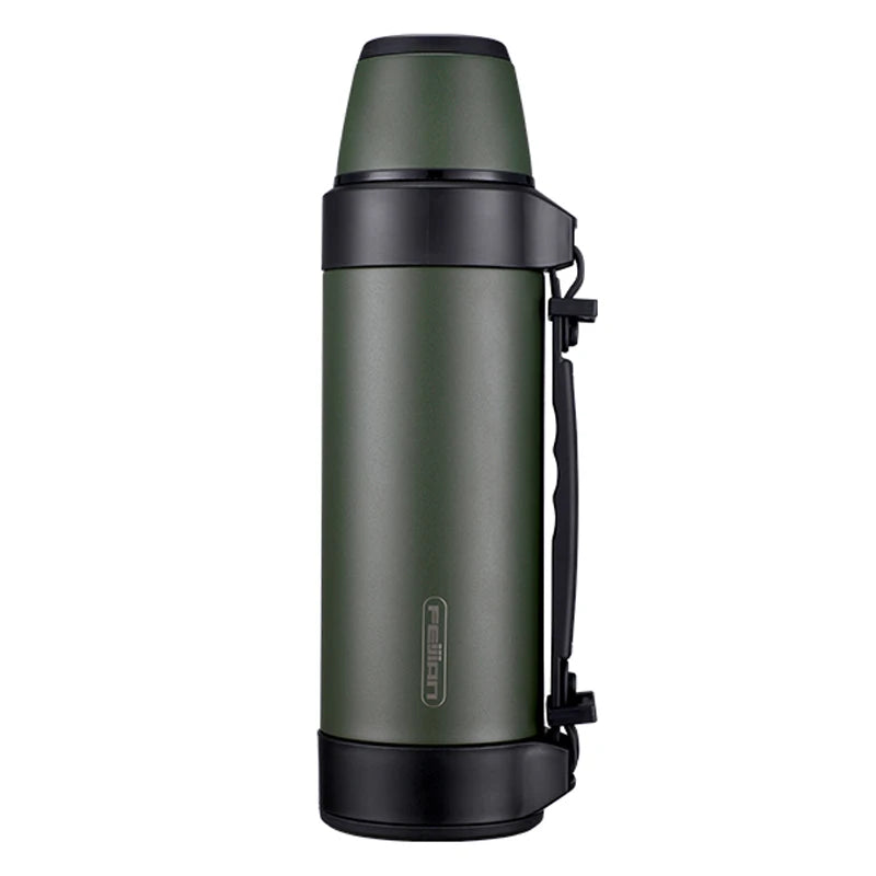 FEIJIAN Large Capacity Thermos, Travel Portable Thermos bottle , Thermal mug, Water bottle, Stainless Steel ,1200/1500ML