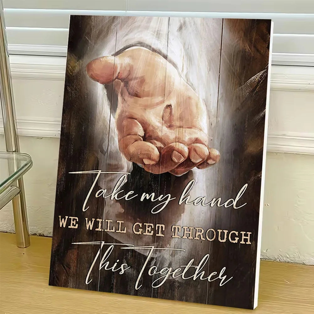 Diy Art Christ Paint By Numbers For Adult Hand of God Craft Kit HandPainted On Canvas Valentines Gift Home Decor