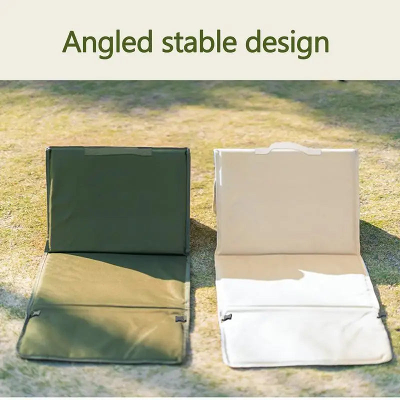 Beach Lounger Triangular Camp Pad Waterproof Beach Chair Mat With Back Rest Portable Beach Lounger For Tanning Lightweight