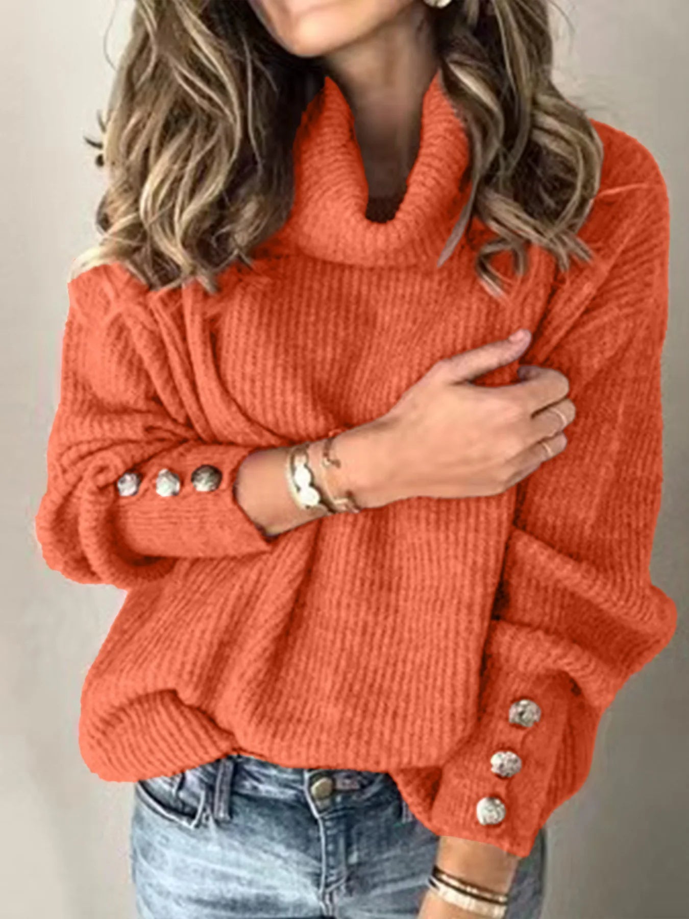 Early Spring, Autumn Winter Pure Color Long Sleeve Hoodie High Collar Knitted Top Women's Casual Straight Fit Knitted wear Fashionable