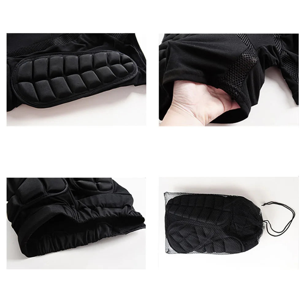 Motorcycle Hip Protector Soft Skin-friendly Skating Hip Protector Comfortable Skateboard Snowboard Skiing Racing Trousers