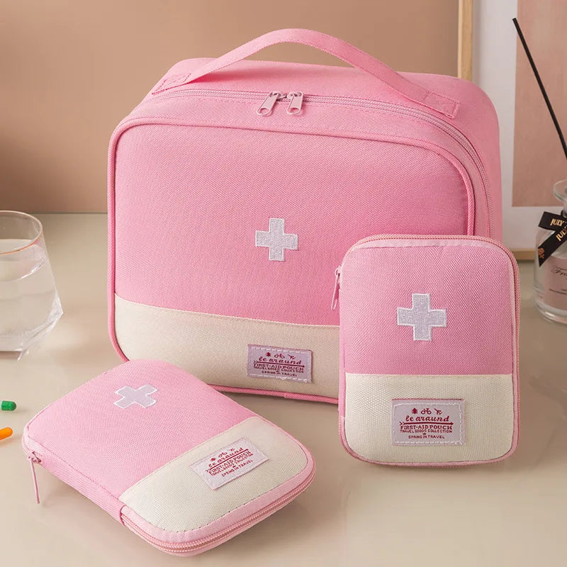 3Pcs/set Home travel Portable Medical Storage Bag Camping Emergency First Aid Kit Organizer Home Outdoor Travel Pill Case Gifts