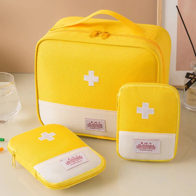 3Pcs/set Home travel Portable Medical Storage Bag Camping Emergency First Aid Kit Organizer Home Outdoor Travel Pill Case Gifts