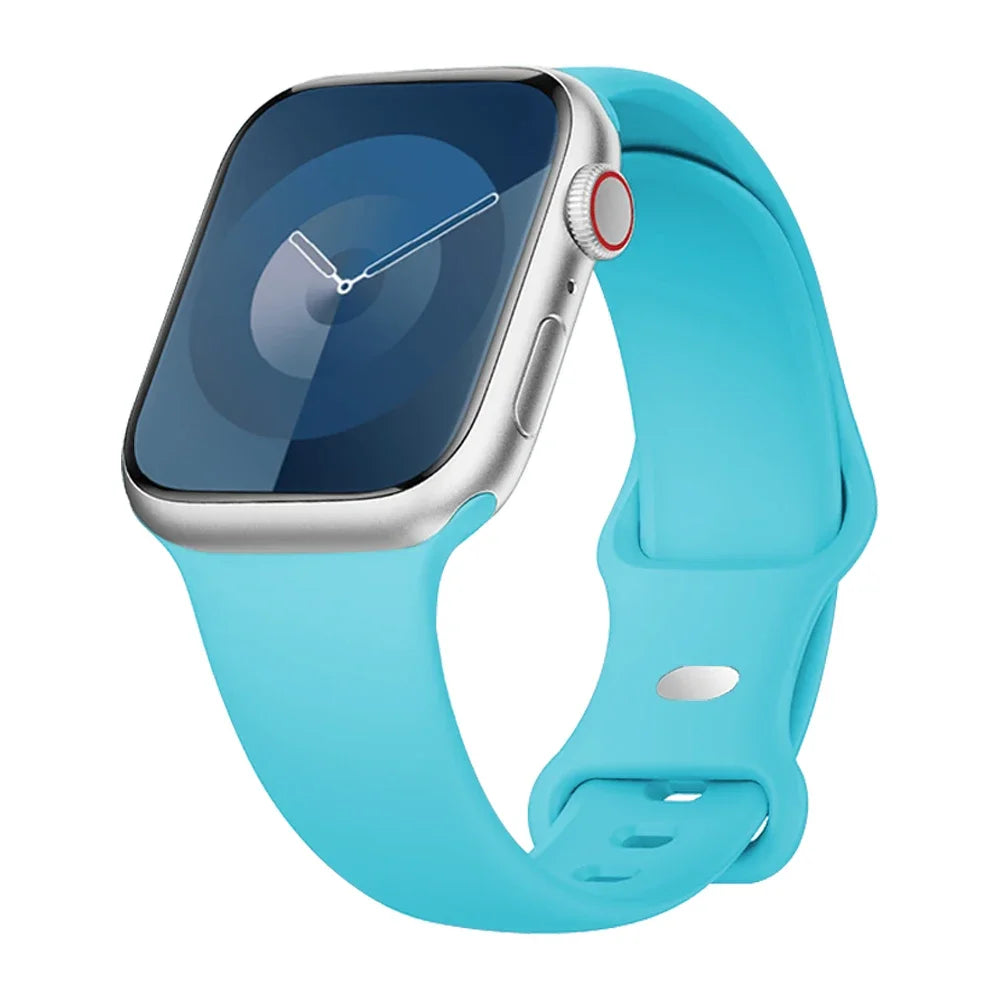 Silicone Strap For Apple Watch Band 40mm 44mm 46mm 45mm 41mm 49mm 38 42 Correa Bracelet iWatch series 6 ultra2 7 8 9 se 10 band