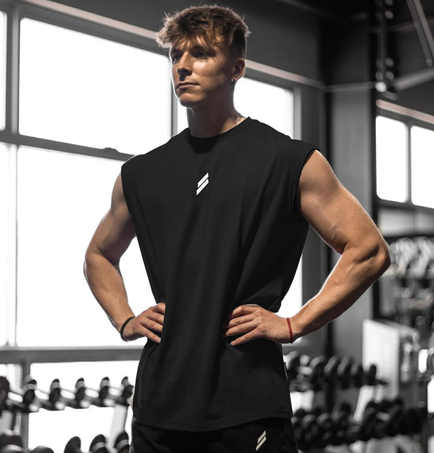 Running Tank Top Men Summer Sport Gym Vest Quick Dry Training Tanktop Workout Singlets Man Fitness Bodybuilding Sleeveless Shirt