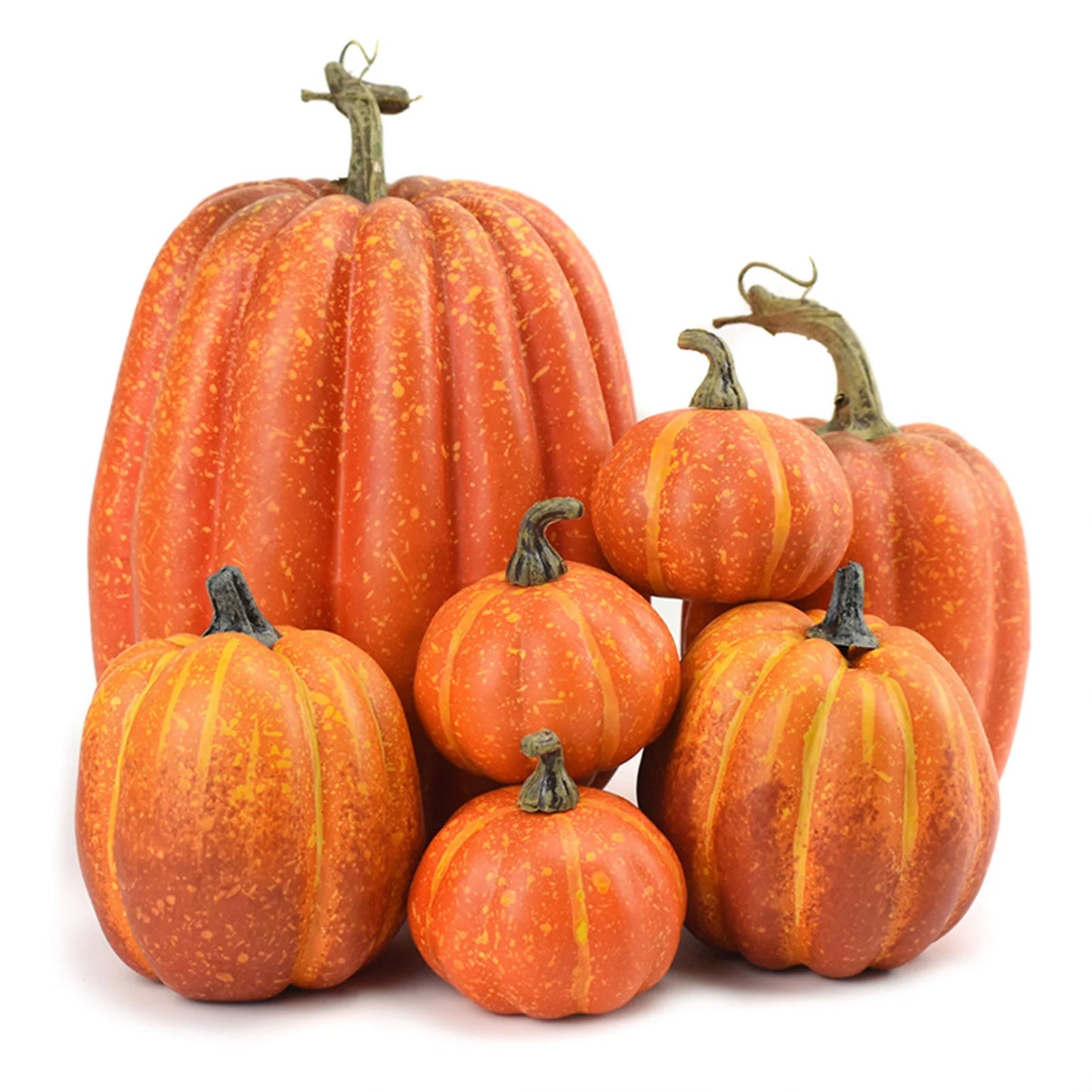 Realistic Halloween Pumpkin Model Set Artificial Decoration Fake Pumpkins for Home Party Decor Local shipment in the US