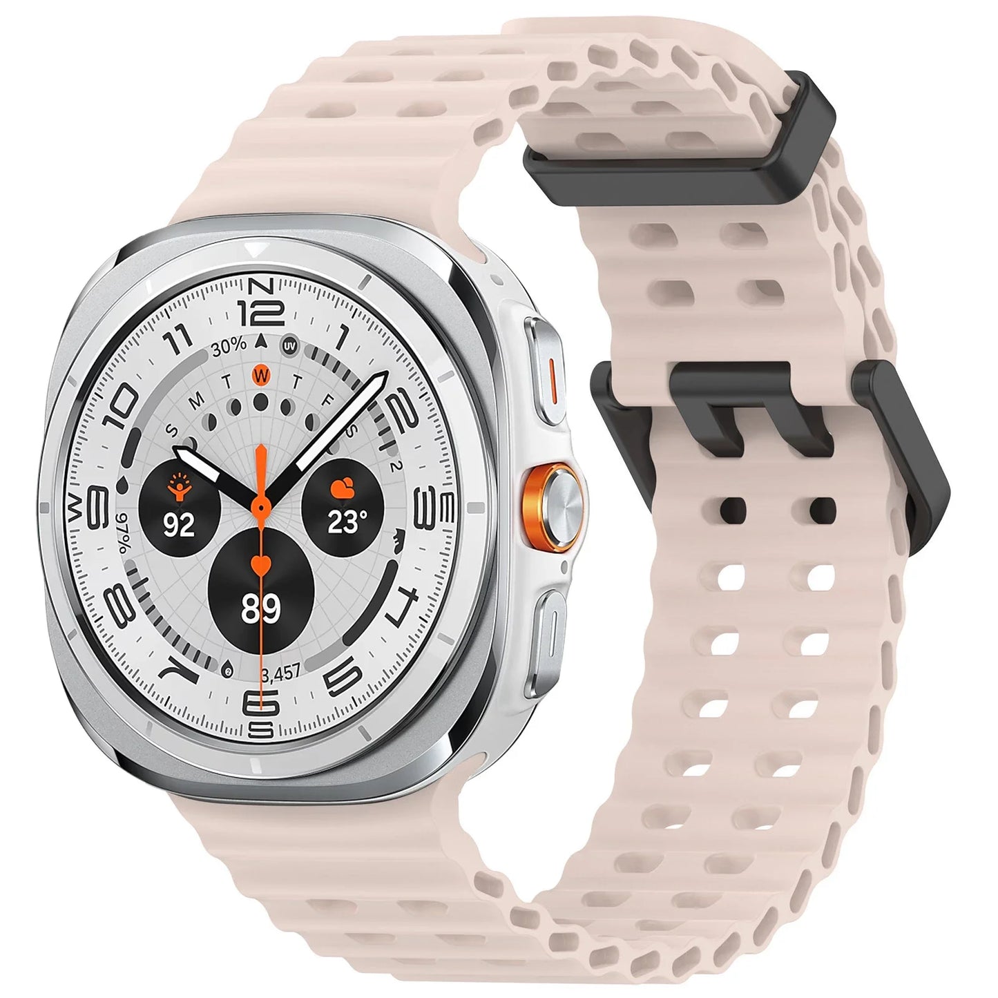 Marine Band For Samsung Galaxy Watch Ultra Accessories Silicone Sport Bracelet correa Galaxy Watch 7 Ultra 47mm Original Strap