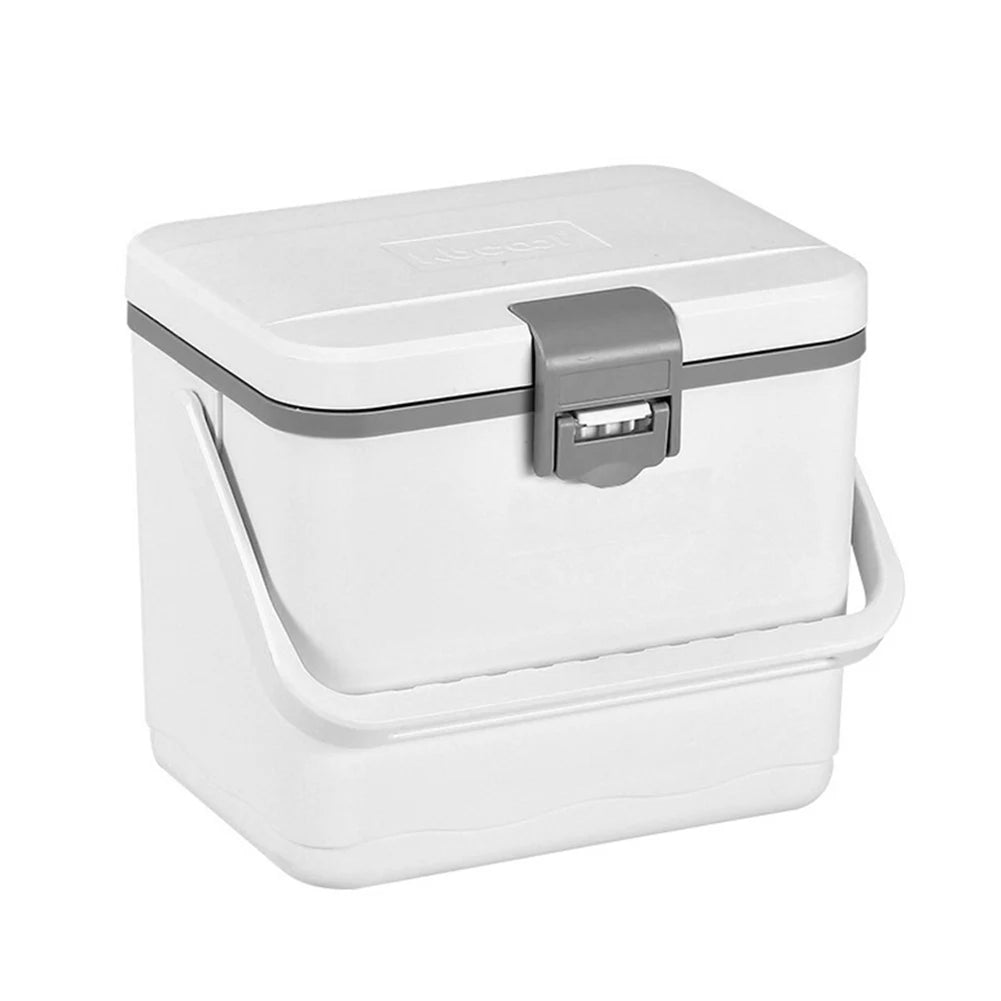 4.5L Insulated Portable Cooler with Handle Mini Freezer Fridge Heat Preservation Barbecue Insulation Box for Camping Tailgating