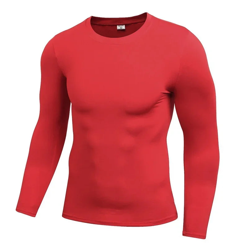 Men/Women Compression Running T-Shirt Fitness Tight Long Sleeve Sport T-shirt Training Jogging Shirts Gym Sportswear Quick Dry Clothes