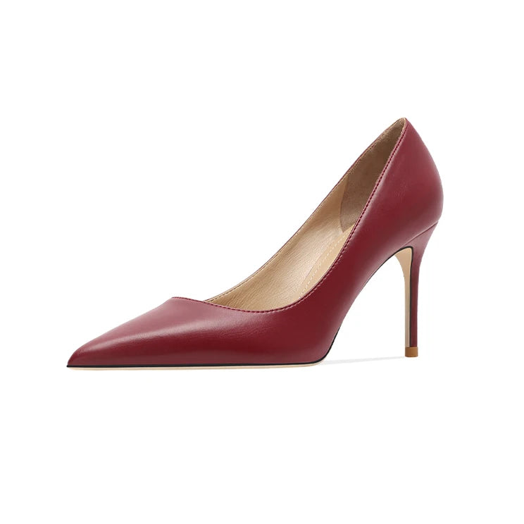 Heels for women luxury Matte Black women's High Heels shoes Dress Pumps Sexy Party Pointed Toe Stilettos Prom Ladies shoes Women