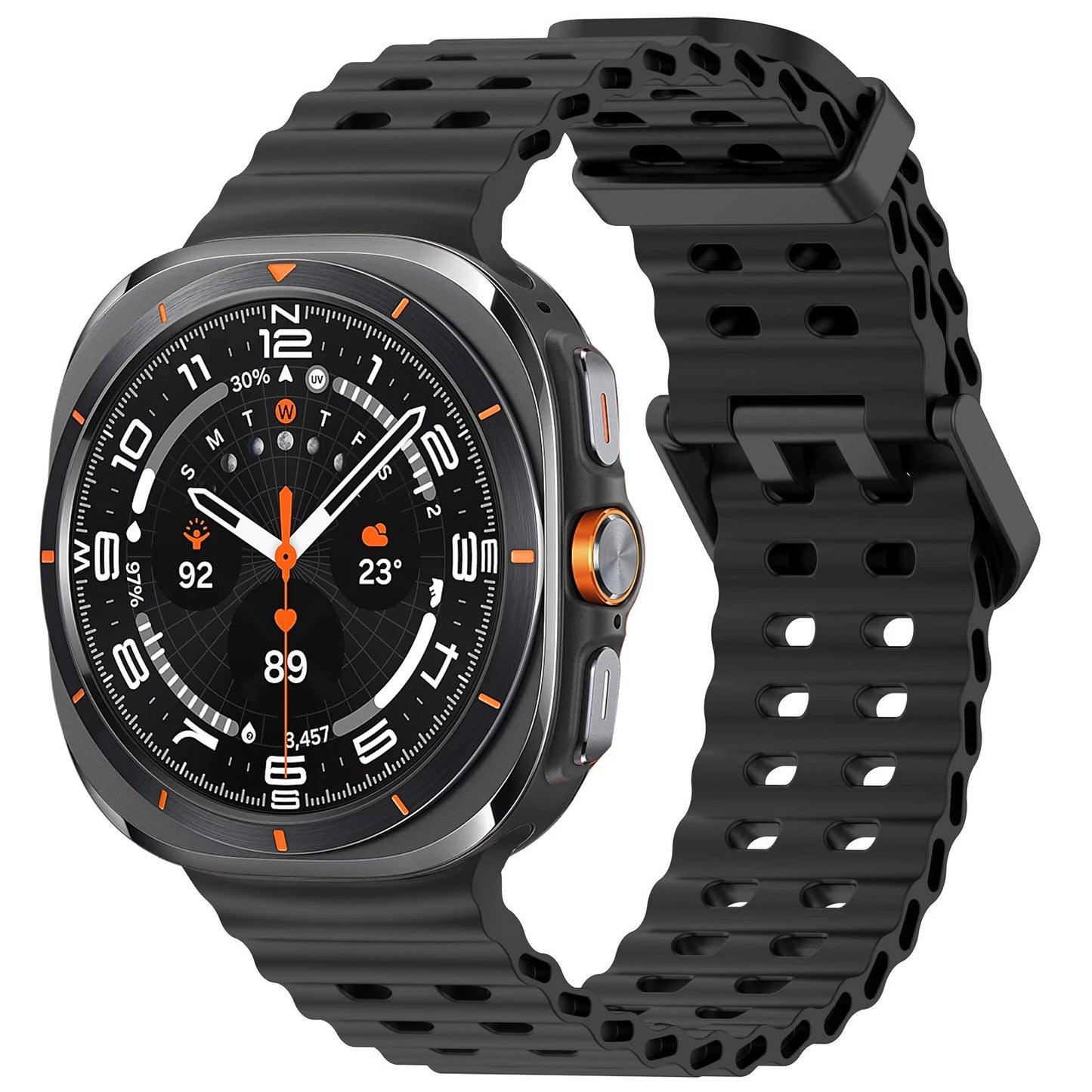 Marine Band For Samsung Galaxy Watch Ultra Accessories Silicone Sport Bracelet correa Galaxy Watch 7 Ultra 47mm Original Strap