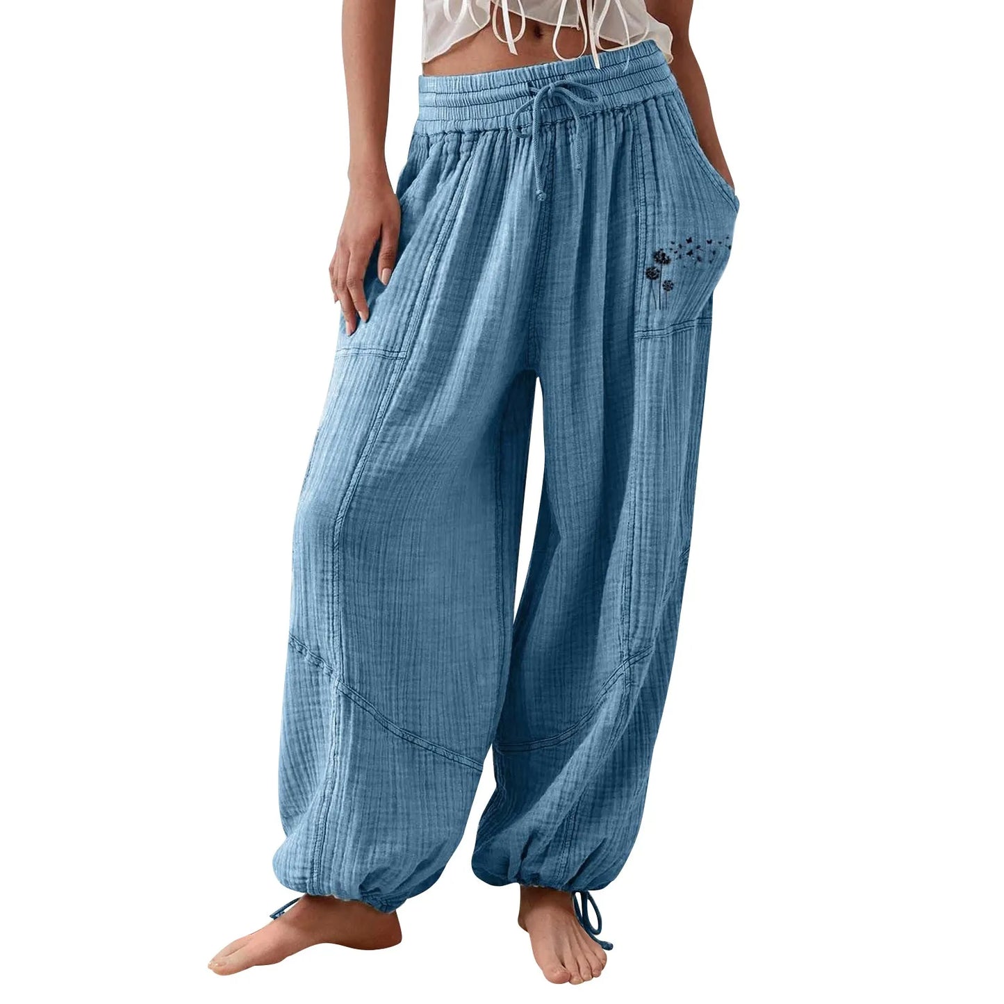 2024 New Fashion Sport Pants Women's Fitness Trousers Summer Thin Loose Quick-Drying Stretchy sweatpants Running Training Pants