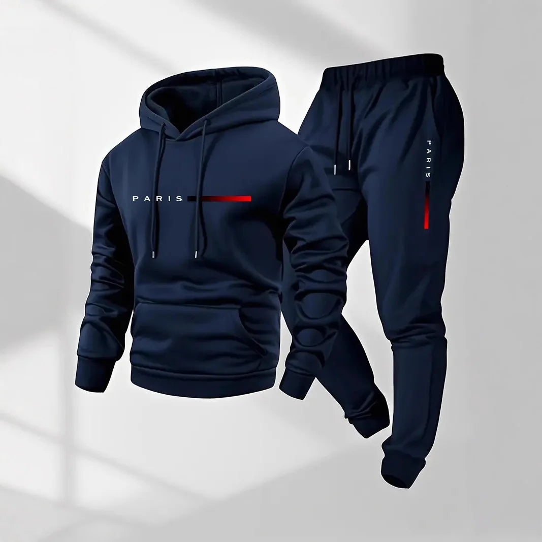 Casual and fashionable PARIS letter-printed hoodies and drawstring sportswear for both men and women