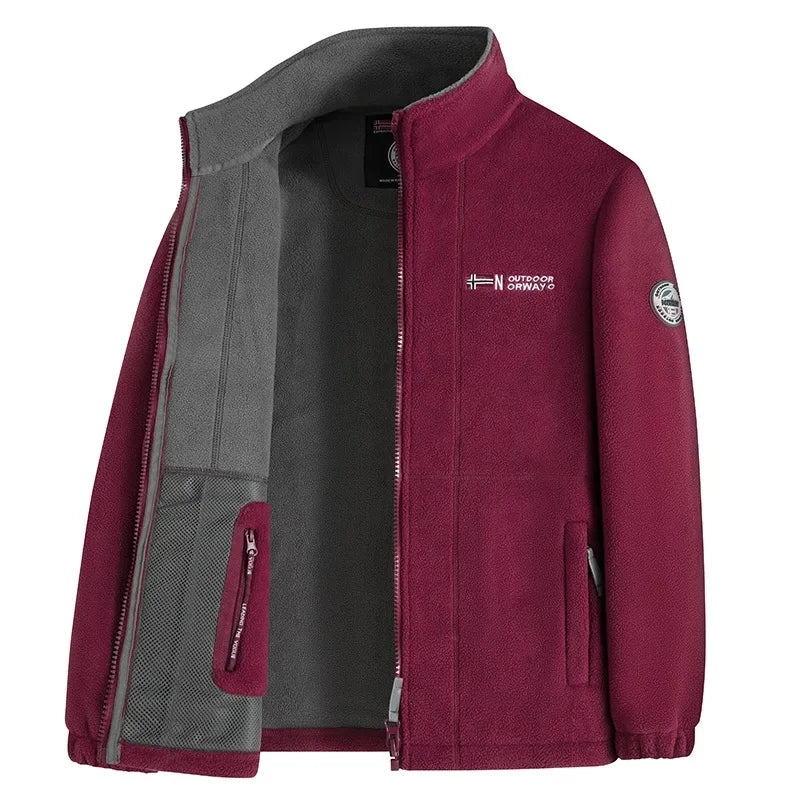 High Quality Thickened Fleece Lined Hat Jacket Embroidered Cotton Jacket Warmth Retention Outerwear for Men Summer Thin