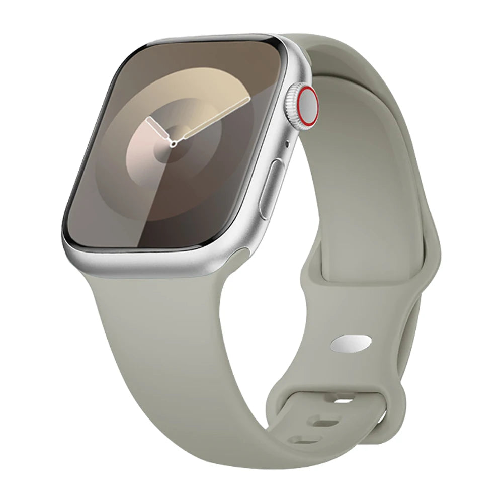 Silicone Strap For Apple Watch Band 40mm 44mm 46mm 45mm 41mm 49mm 38 42 Correa Bracelet iWatch series 6 ultra2 7 8 9 se 10 band