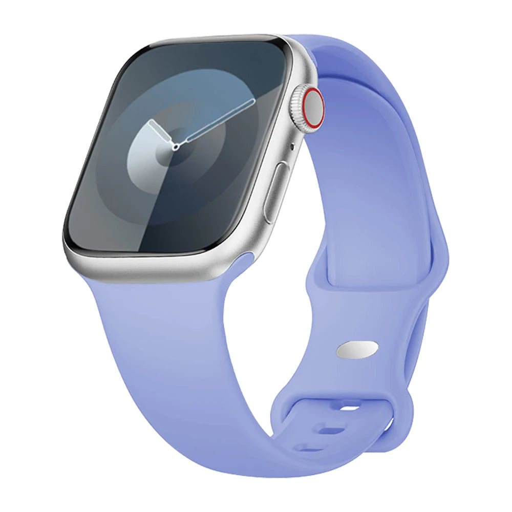 Silicone Strap For Apple Watch Band 40mm 44mm 46mm 45mm 41mm 49mm 38 42 Correa Bracelet iWatch series 6 ultra2 7 8 9 se 10 band