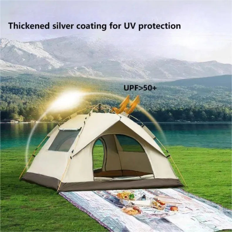 Outdoor Automatic Camping Tent Family Tents Parties Music Festival Tent Easy Up Waterproof Weather Resistant 4 person tents