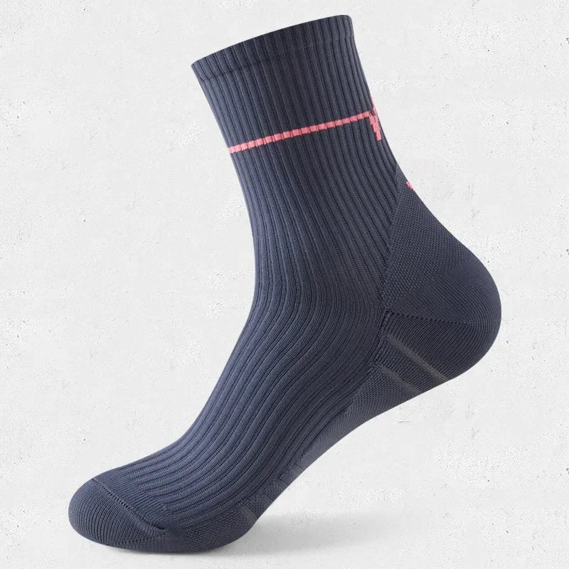 1 Pair Professional Running Socks Men's Women Marathon Whiteline Cycling Socks Men Lady Sport Running Sports Socks