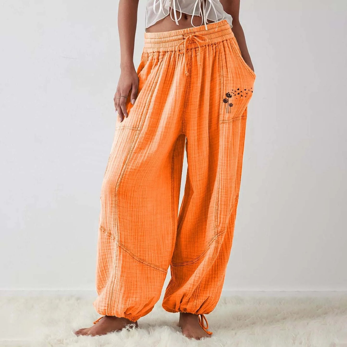 2024 New Fashion Sport Pants Women's Fitness Trousers Summer Thin Loose Quick-Drying Stretchy sweatpants Running Training Pants