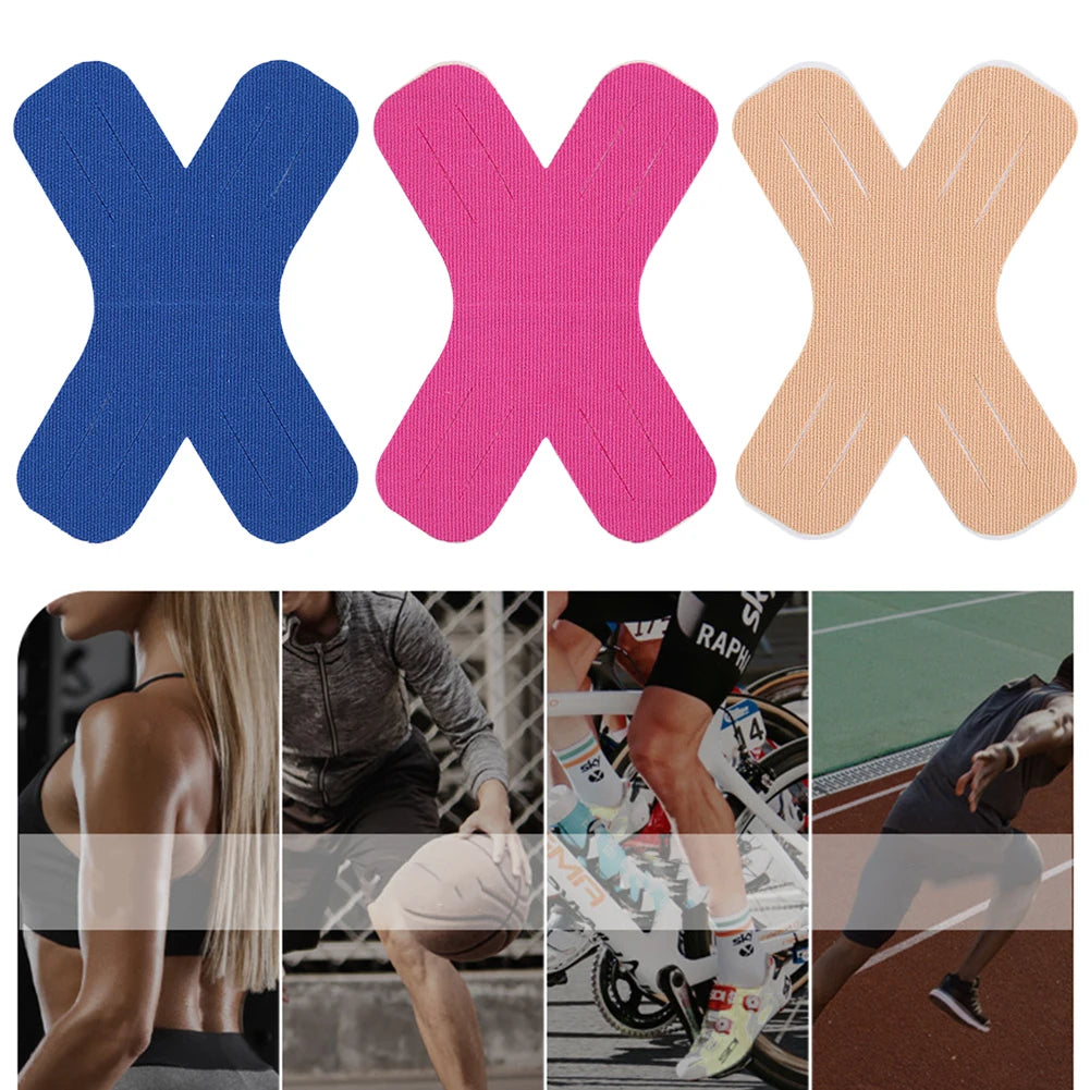 20 Pcs Kinesiology Tape Elastic Sports Tapes Supports Muscles Joints Waterproof Athletic Muscles Strips for Knee Shoulder Elbow