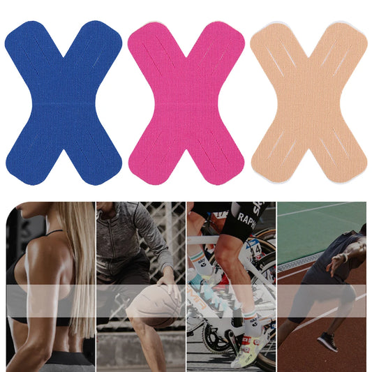 20 Pcs Kinesiology Tape Elastic Sports Tapes Supports Muscles Joints Waterproof Athletic Muscles Strips for Knee Shoulder Elbow