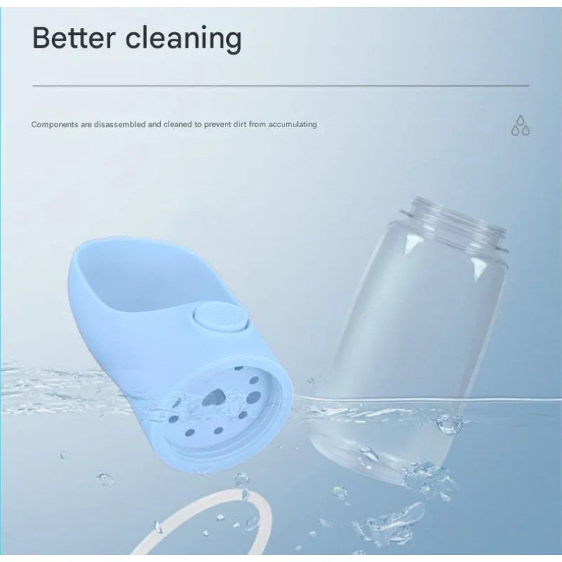 Leakproof Dog Water Bottle with Spout, Portable Pet Hydration Dispenser for Hiking, Travel, Outdoor Adventures, Durable Plastic