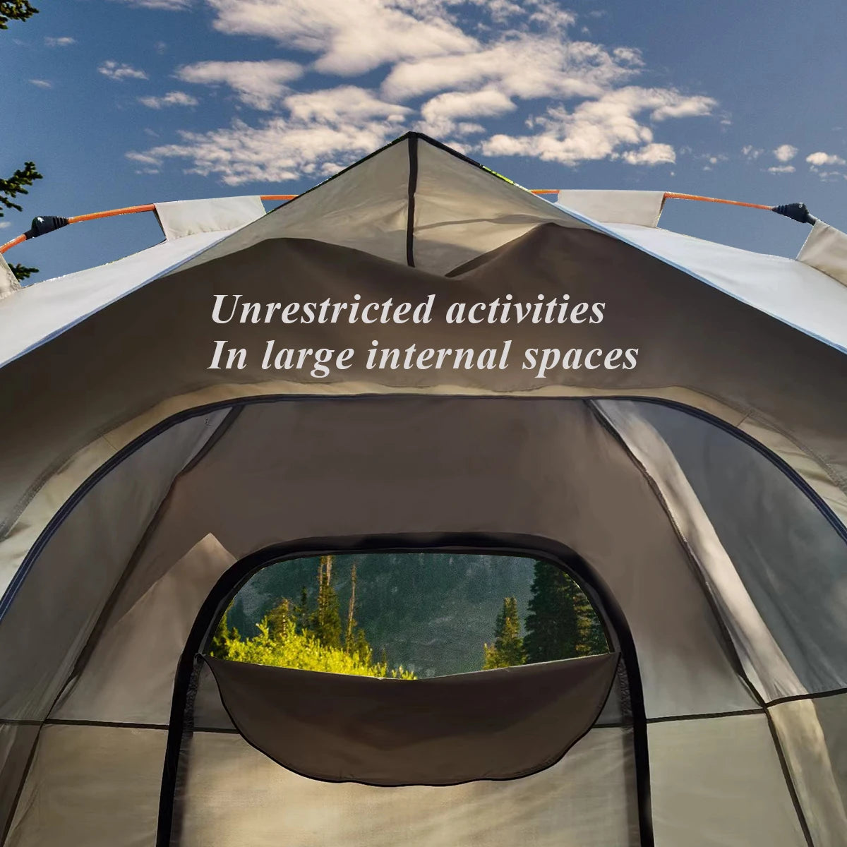 Outdoor Automatic Camping Tent Family Tents Parties Music Festival Tent Easy Up Waterproof Weather Resistant 4 person tents
