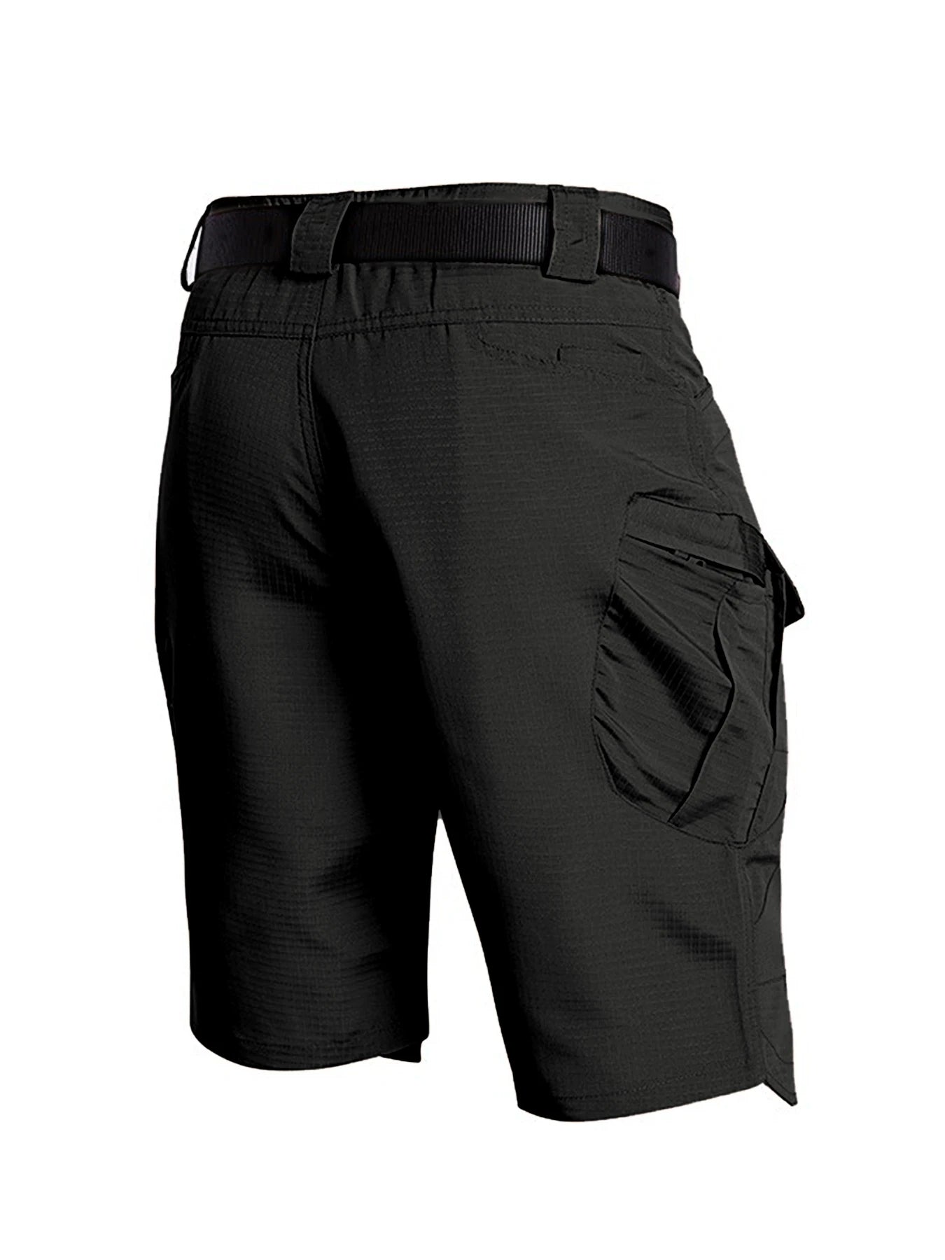 Men's shorts, loose straight leg pants, summer oversized multi pocket casual cropped pants, men's pure cotton tactical shorts
