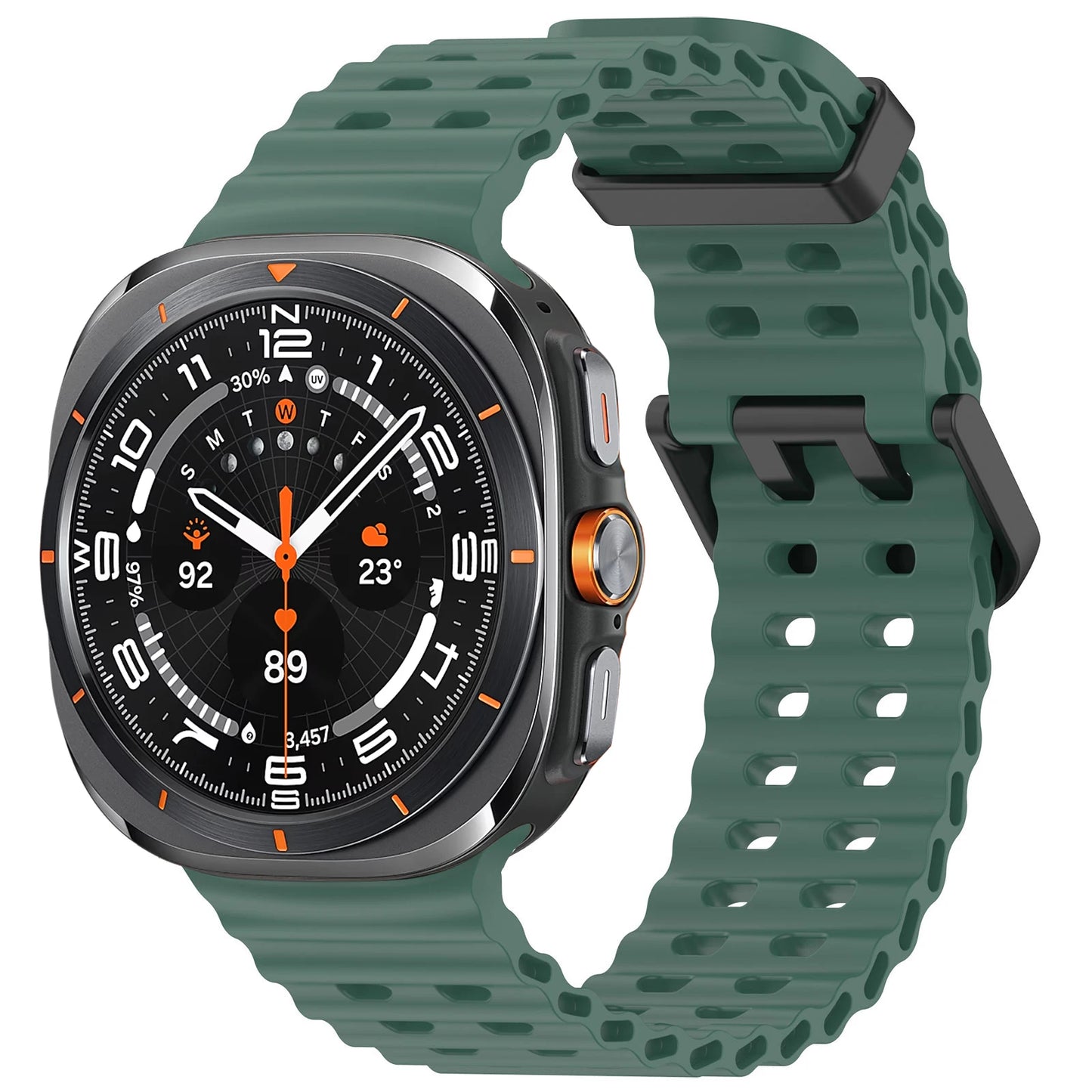 Marine Band For Samsung Galaxy Watch Ultra Accessories Silicone Sport Bracelet correa Galaxy Watch 7 Ultra 47mm Original Strap