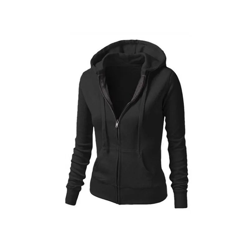 Loose Running Jacket Women Long Sleeve Full Zipper Casual Sportwear Versatile Top Outdoor Cycling Training Fitness Coat