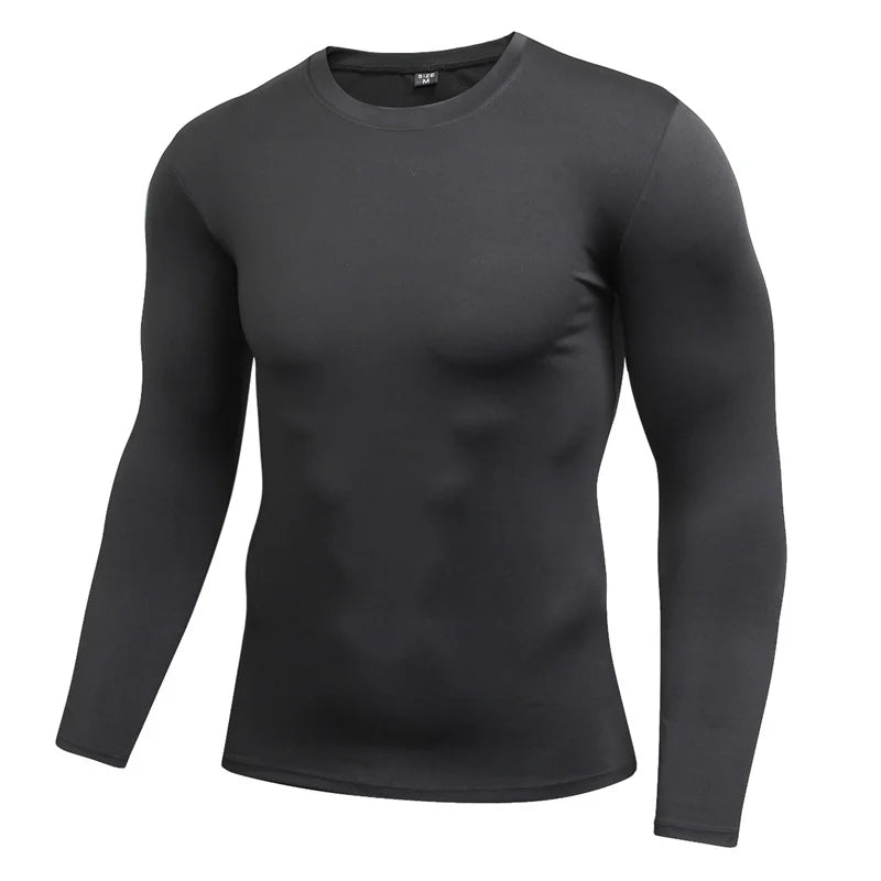 Men/Women Compression Running T-Shirt Fitness Tight Long Sleeve Sport T-shirt Training Jogging Shirts Gym Sportswear Quick Dry Clothes