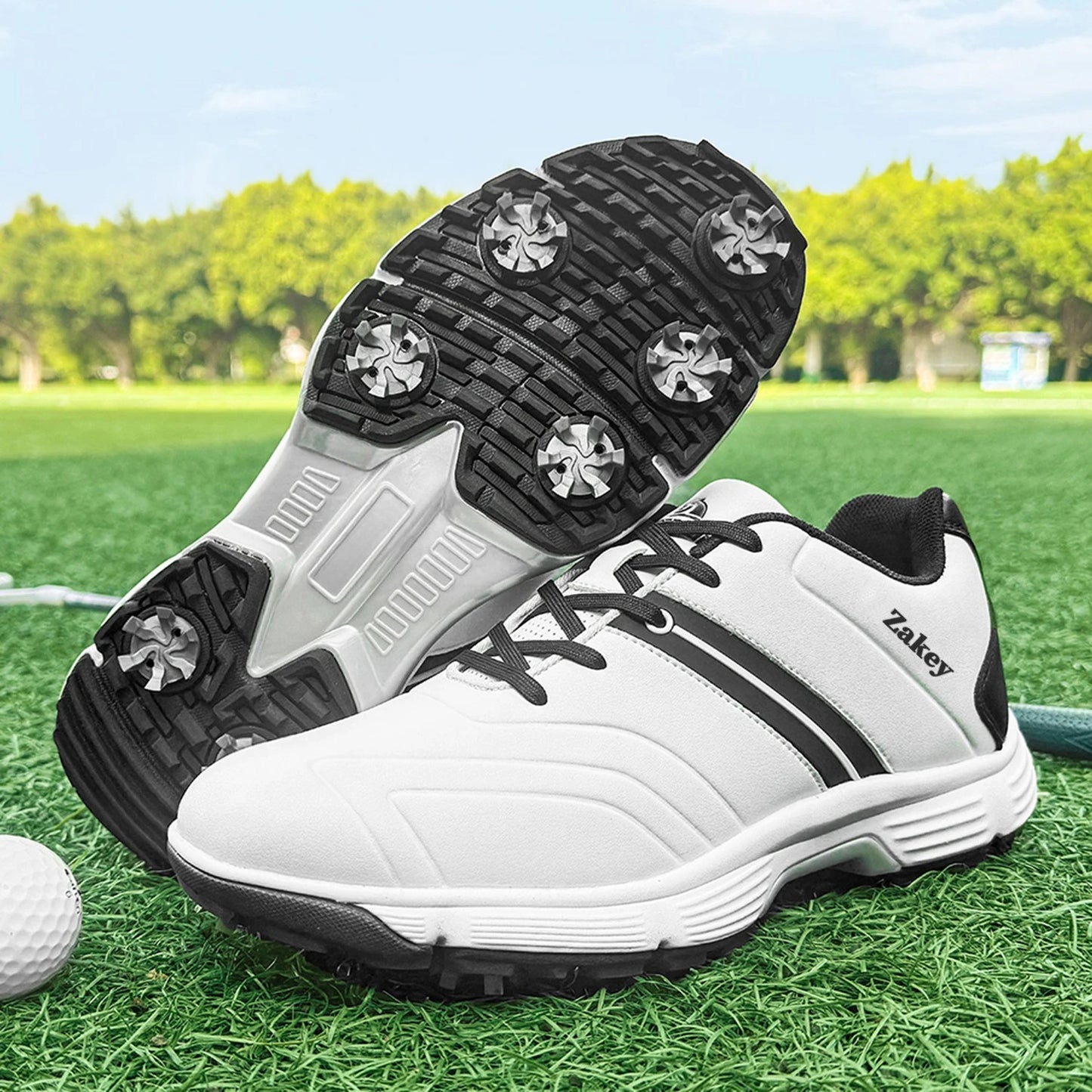 Zakey Golf Shoes Men Waterproof Golf Sneakers Professioanl Walking Footwears for Men