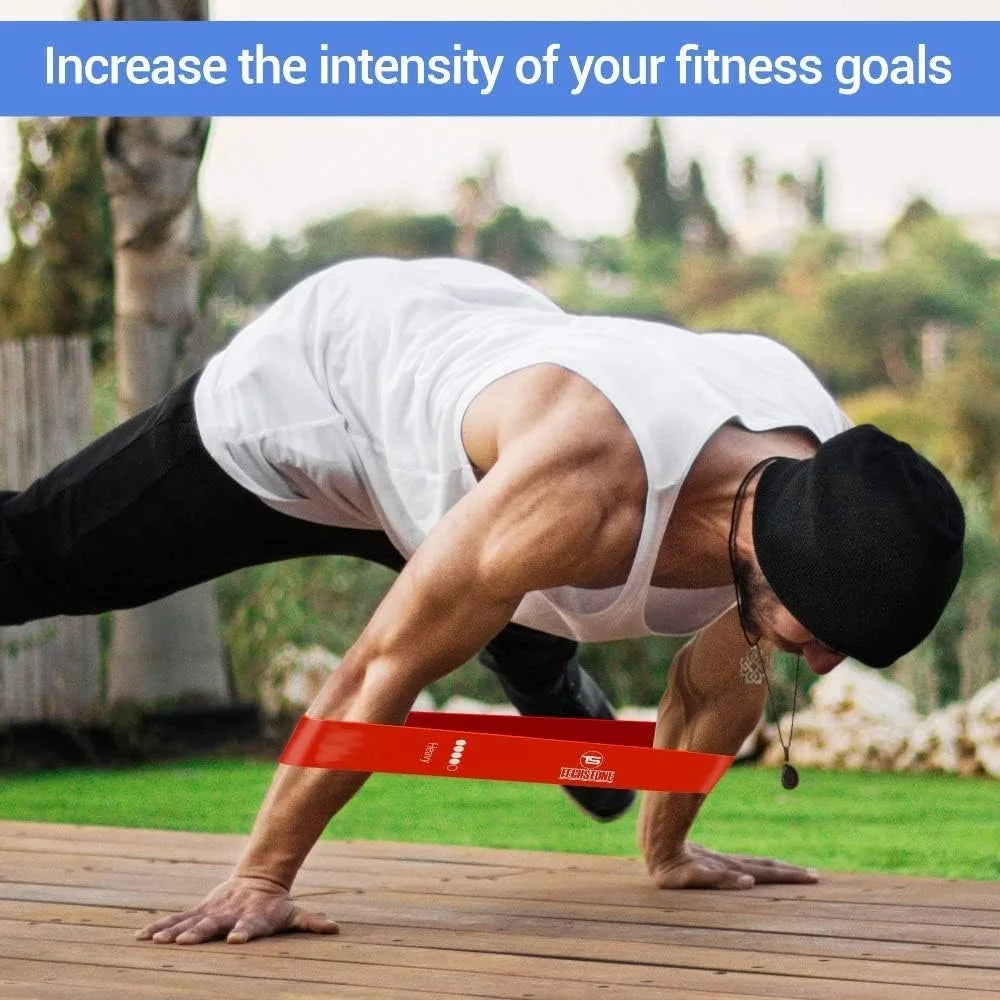 Resistance Bands Set for Men and Women, Pack of 5 Different Levels Elastic Band for Home Gym Long Exercise Workout