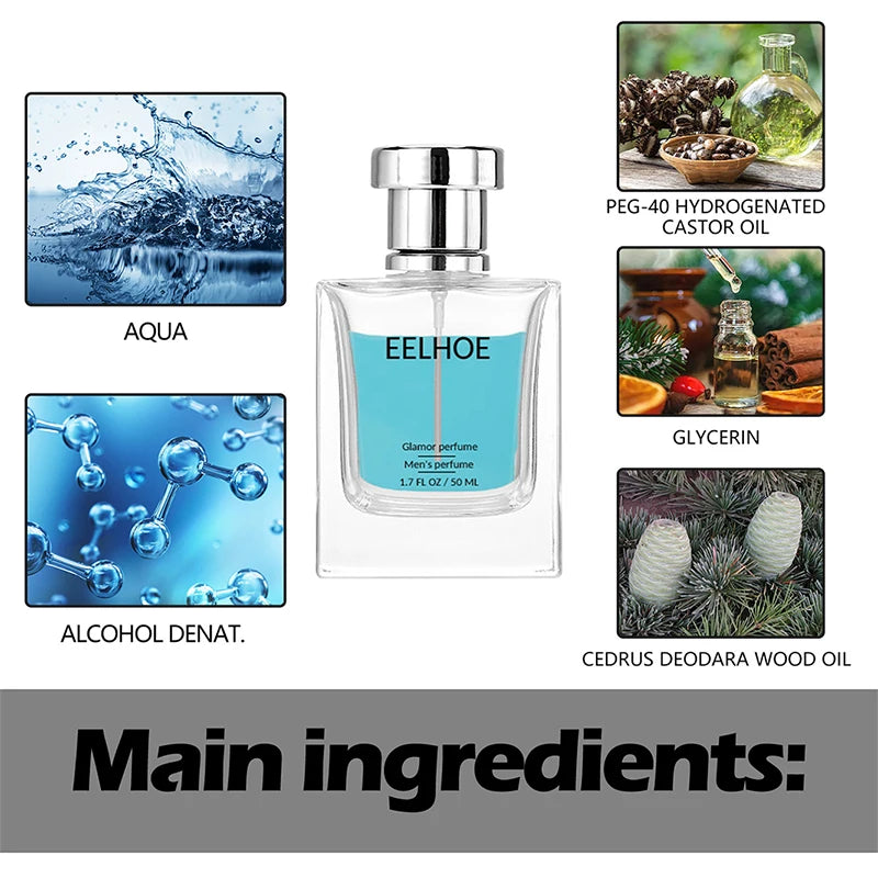 EELHOE pheromone perfume, refreshing, mild, not pungent, lasting, natural fragrance, dating niche perfume