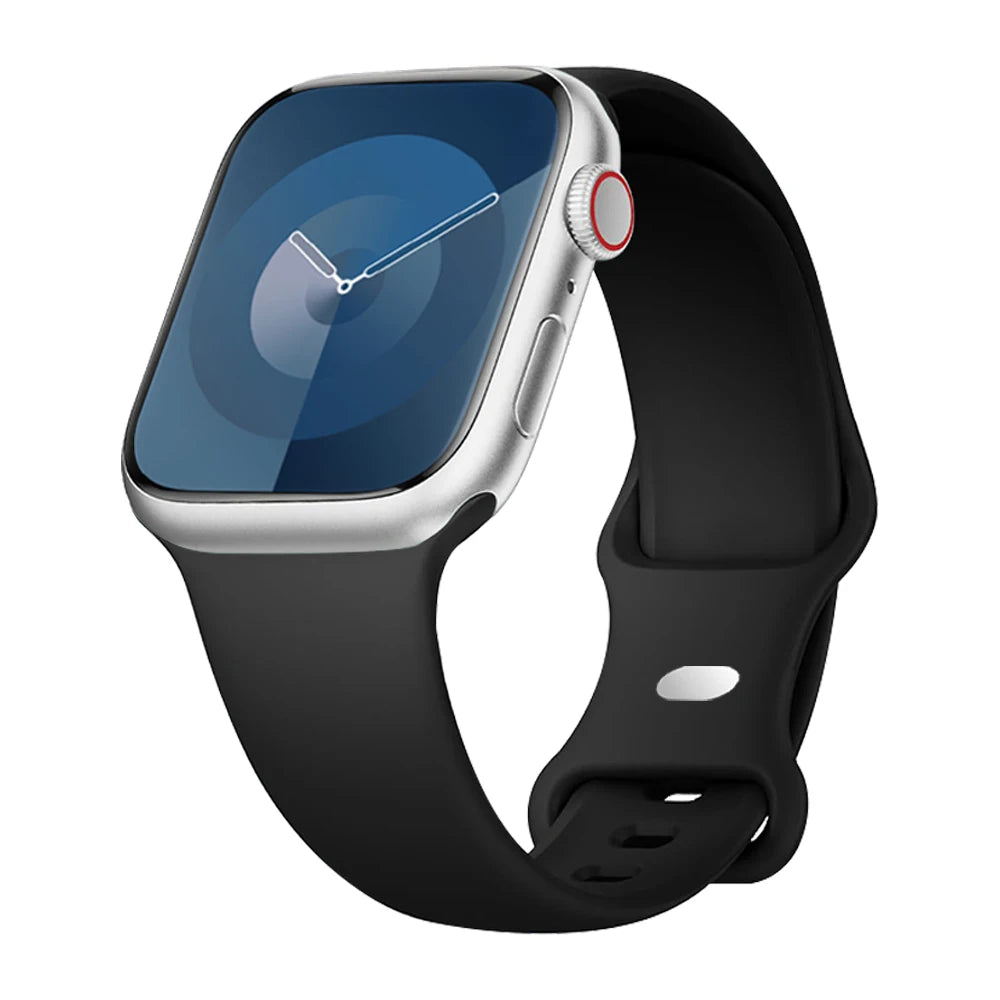 Silicone Strap For Apple Watch Band 40mm 44mm 46mm 45mm 41mm 49mm 38 42 Correa Bracelet iWatch series 6 ultra2 7 8 9 se 10 band