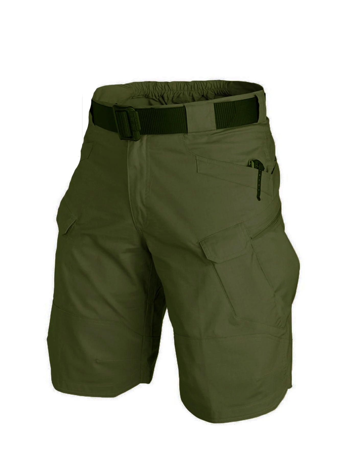 Men's shorts, loose straight leg pants, summer oversized multi pocket casual cropped pants, men's pure cotton tactical shorts