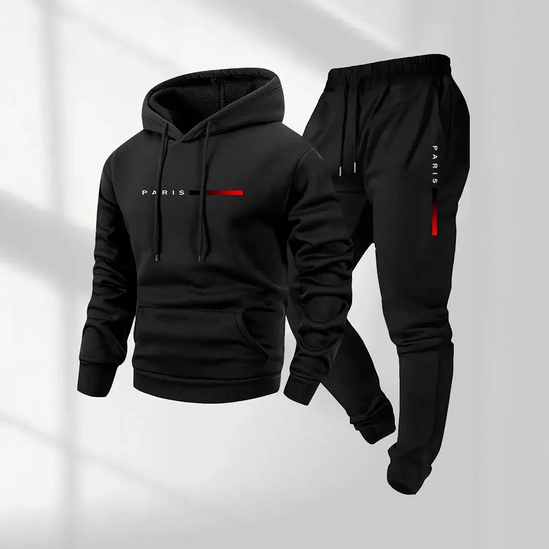 Casual and fashionable PARIS letter-printed hoodies and drawstring sportswear for both men and women