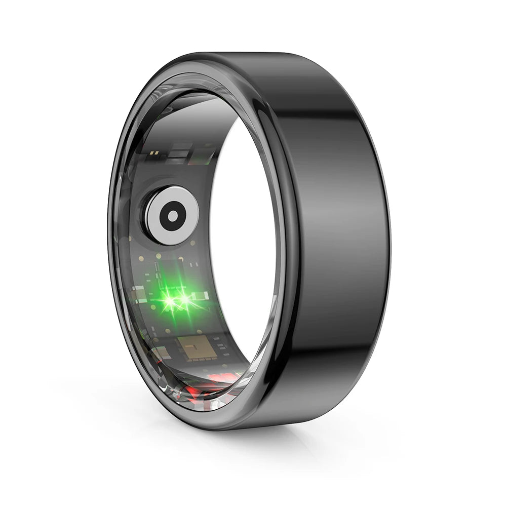 R02 Smart Ring Fitness Tracker Ring IP68 & 5ATM Waterproof Heart Rate Tracker Multi-sport Modes Wearable for Android for IOS