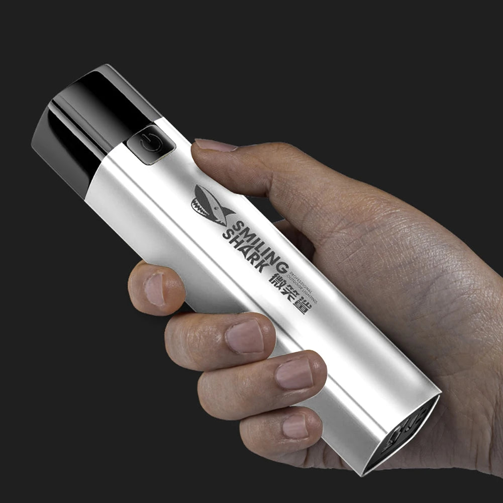 High Brightness Flashlight USB Charging Portable LED Torch 3 Gears XPE LED Flashlight Power Bank for Outdoor Hiking Fishing