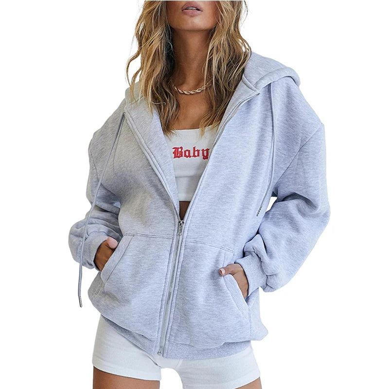 Women Sports Hoodies 2023 New Spring Zipper Hooded Sporting Hoody Jacket Women's Runing Jackets Outdoor Gym Coats