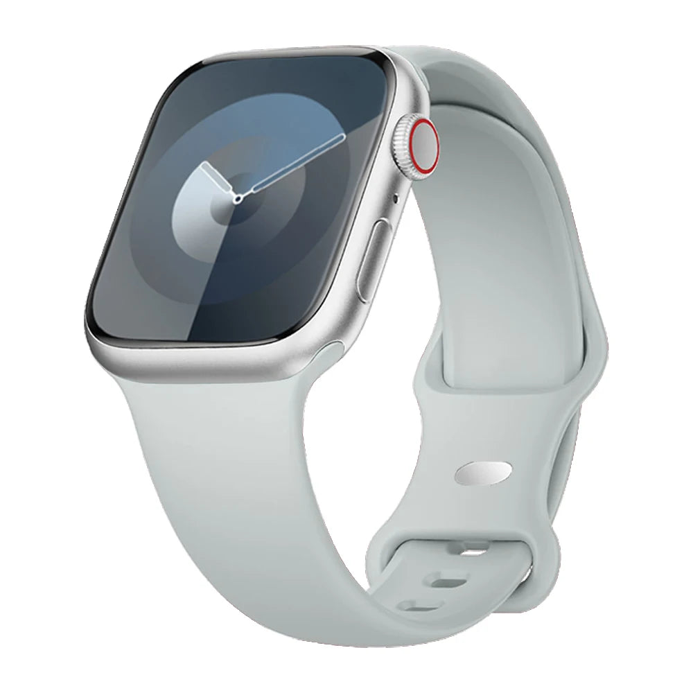 Silicone Strap For Apple Watch Band 40mm 44mm 46mm 45mm 41mm 49mm 38 42 Correa Bracelet iWatch series 6 ultra2 7 8 9 se 10 band