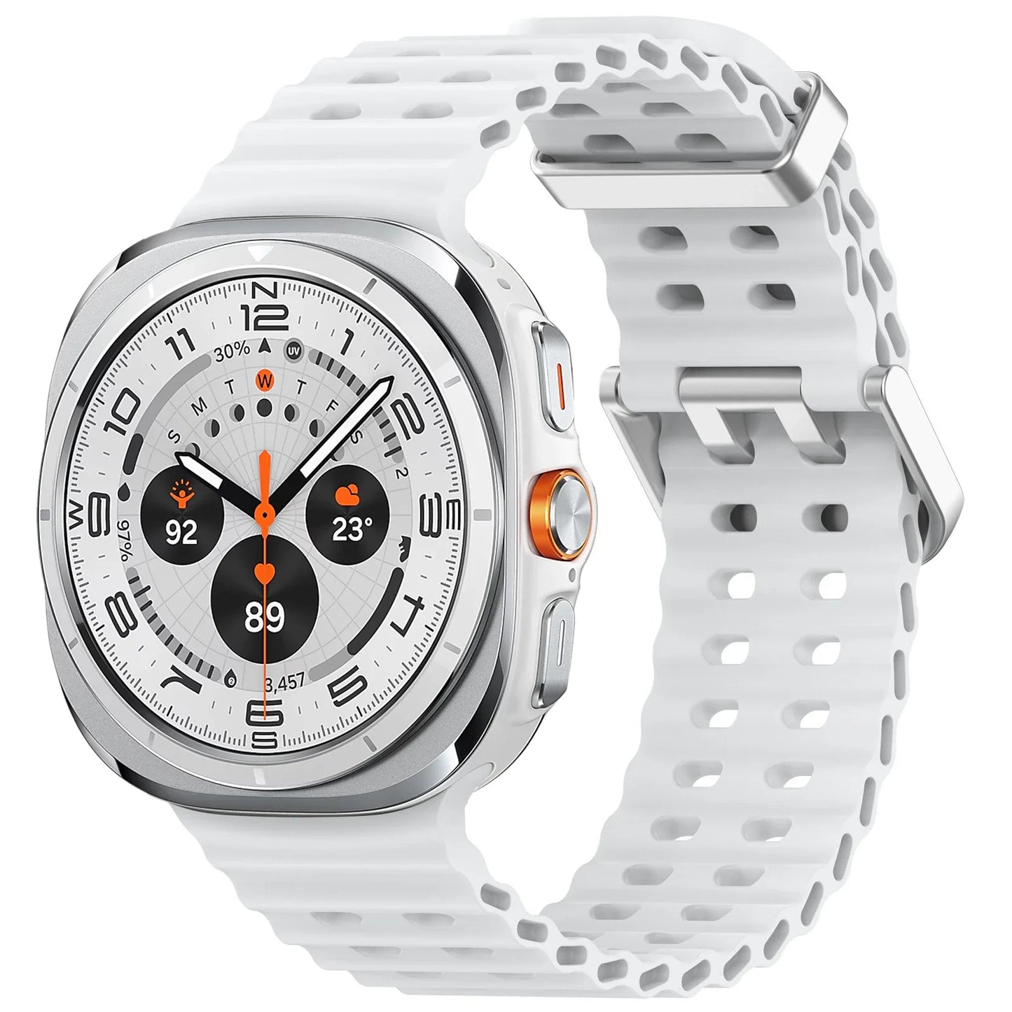 Marine Band For Samsung Galaxy Watch Ultra Accessories Silicone Sport Bracelet correa Galaxy Watch 7 Ultra 47mm Original Strap