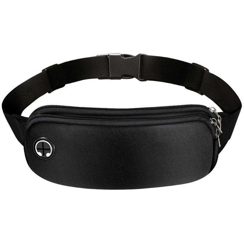 5 PCS Running Belt Waterproof for Men Women Fanny Pack with Headphone Port Phone Holder Waist Pouch for Hiking Walking Sport