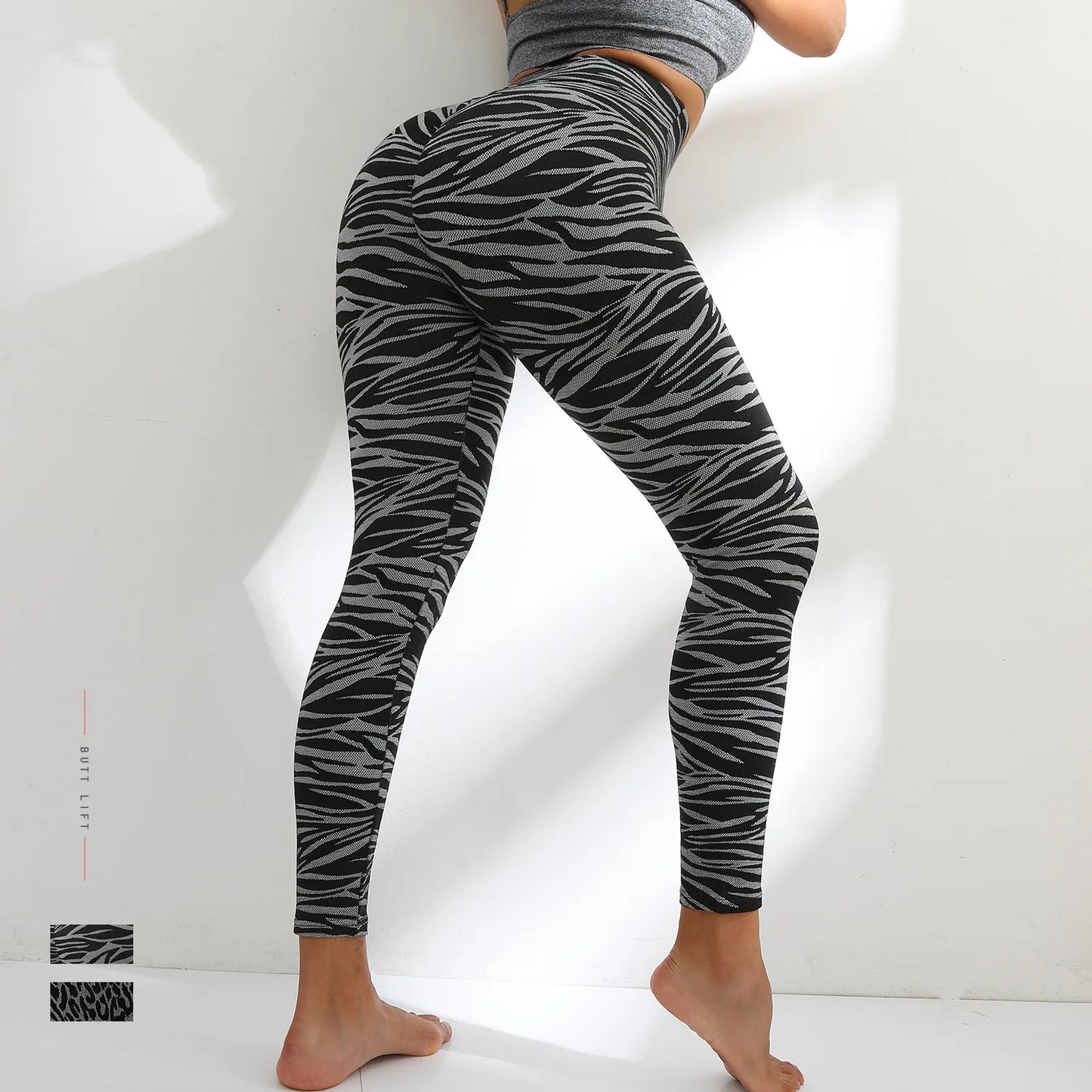 Seamless Leggings High Waist Women's Pants Hip-lifting Sexy Leopard Elastic GYM Sport Tights Fitness Workout Yoga Bottoms