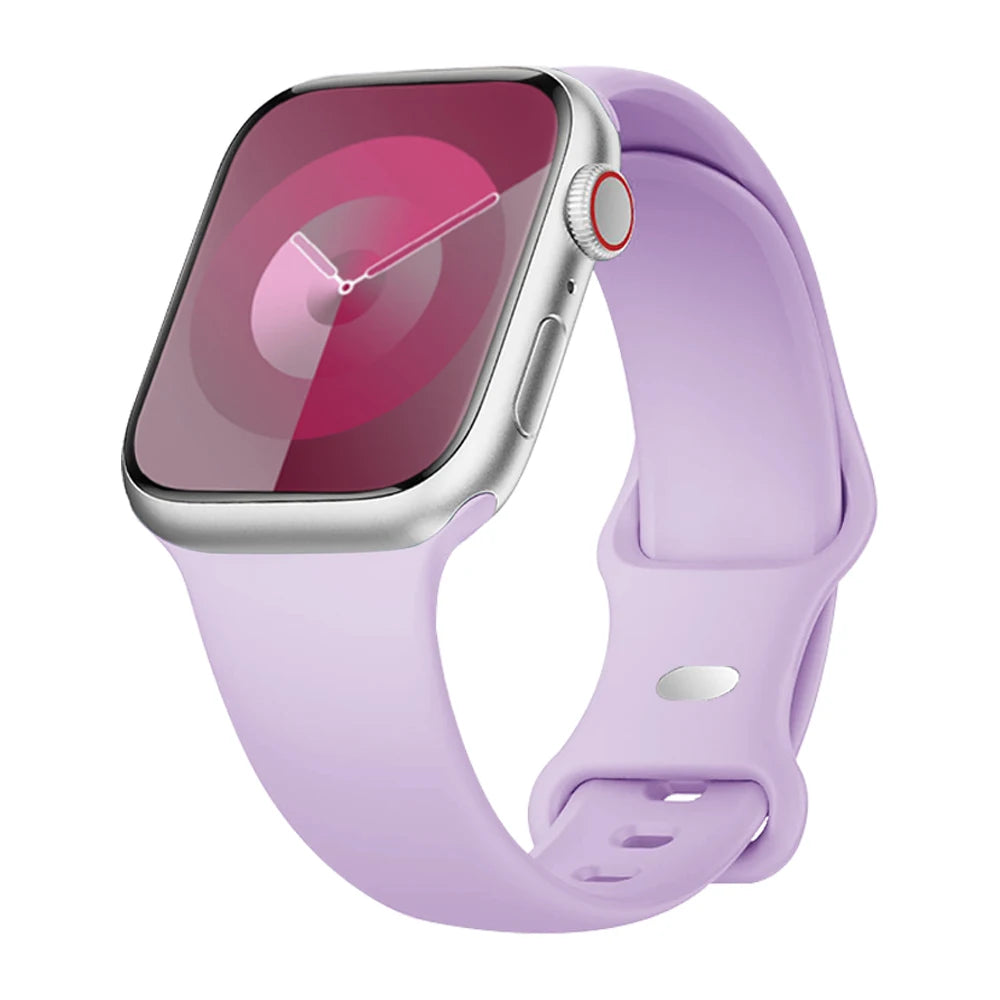 Silicone Strap For Apple Watch Band 40mm 44mm 46mm 45mm 41mm 49mm 38 42 Correa Bracelet iWatch series 6 ultra2 7 8 9 se 10 band