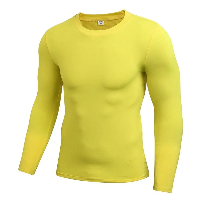 Men/Women Compression Running T-Shirt Fitness Tight Long Sleeve Sport T-shirt Training Jogging Shirts Gym Sportswear Quick Dry Clothes