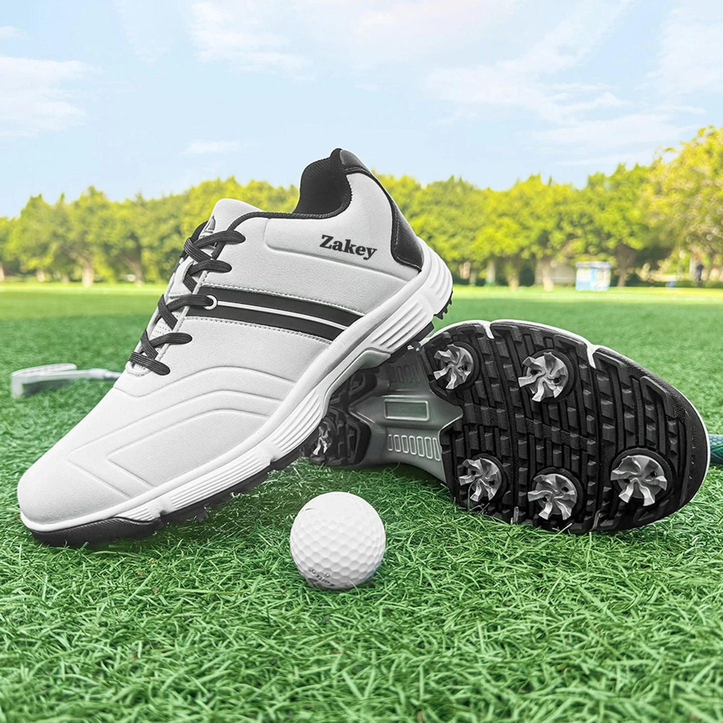 Zakey Golf Shoes Men Waterproof Golf Sneakers Professioanl Walking Footwears for Men