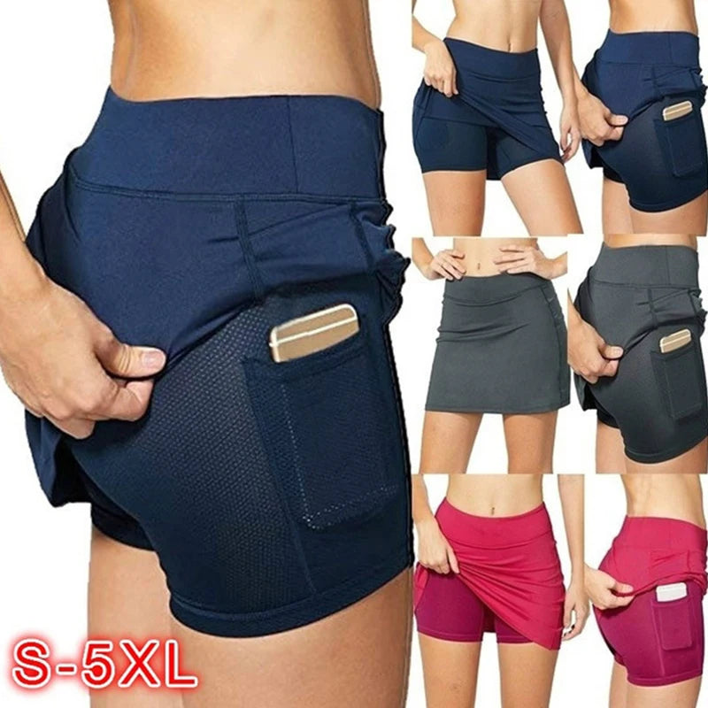 1PC Yoga Shorts Women's High Waist Short Pants Summer Gym Fitness Top Running Workout Quick Dry Double Layer Sport Short