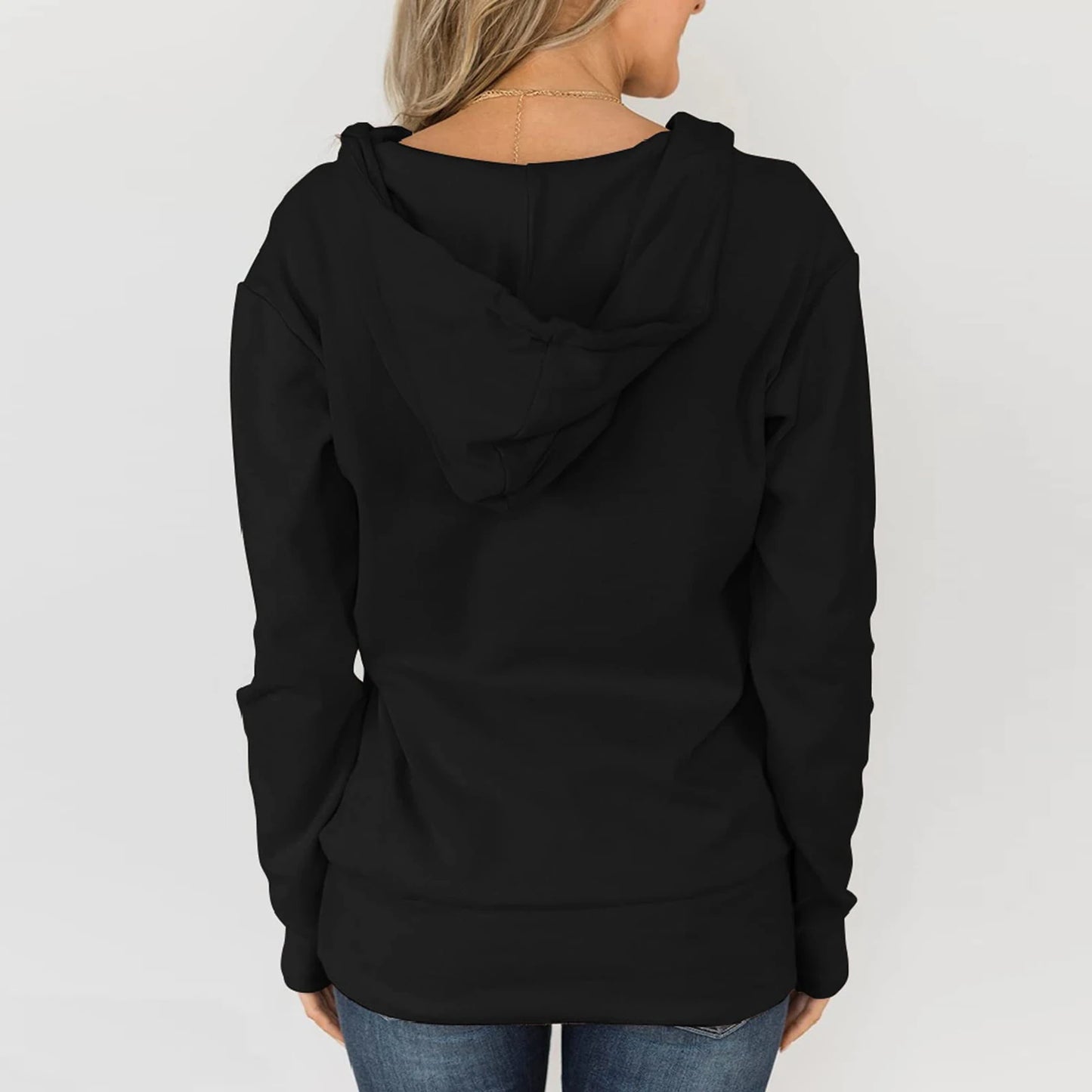Women'S Texture Hoodies Long Sleeve Loose Solid Sweatshirt Casual Pullover Fall Trendy Tunic Tops Woman Clothing Tops For Woman